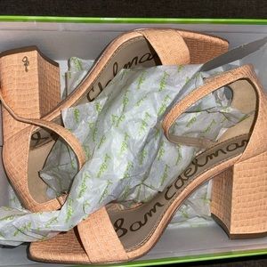 Sam Edelman Pink Croc Heels